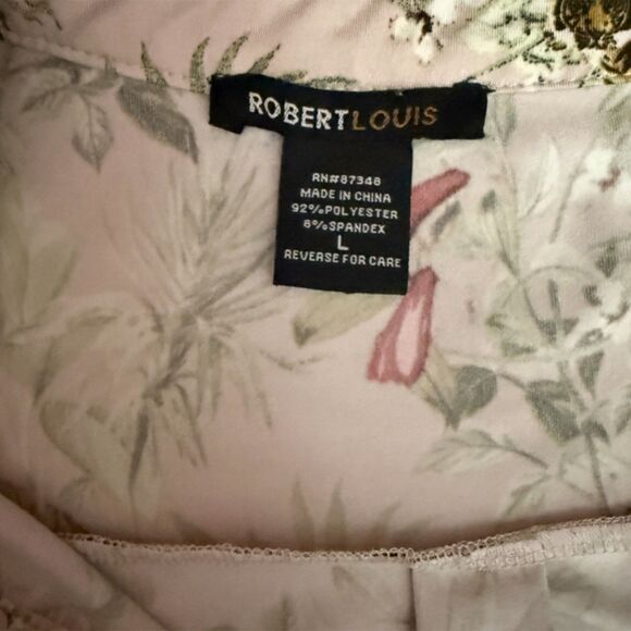 Robert Louis Pink Tiger Print Dress Size L - Picture 8 of 12